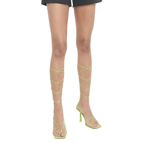 GIA BORGHINI Rosie 6 green sandals - Picture 6 of 8